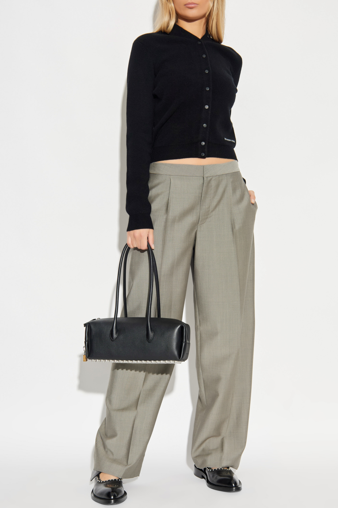 Alexander Wang Cardigan with logo patch | Women's | Vitkac